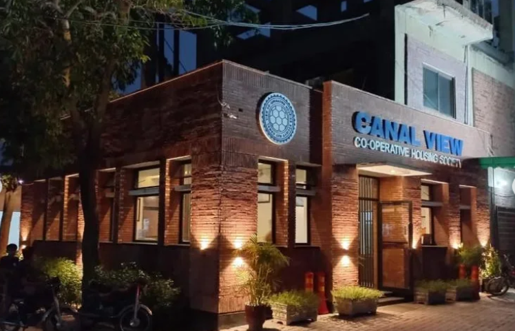 Canal View Housing Society Office by Faisal Raza Architect